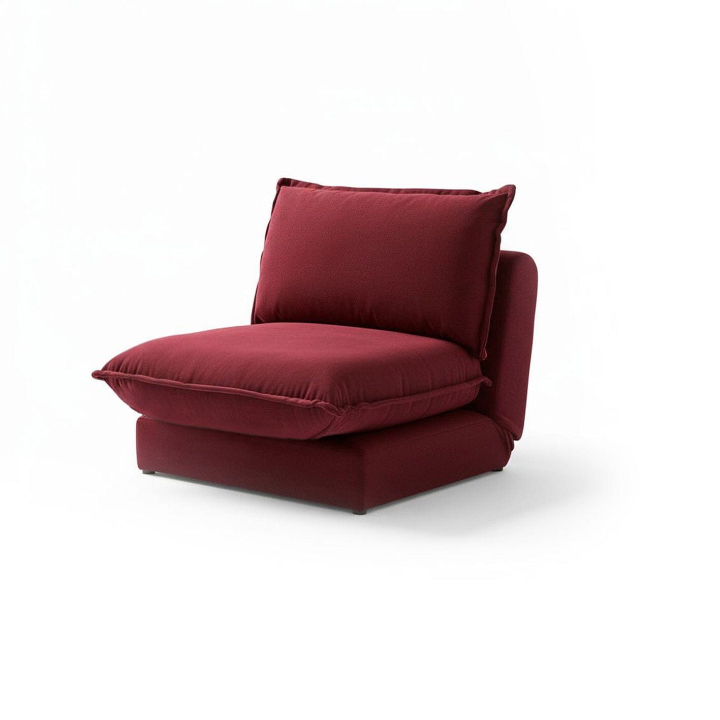 Harlow Single Sofa Bed - Burgundy Red - Laura James