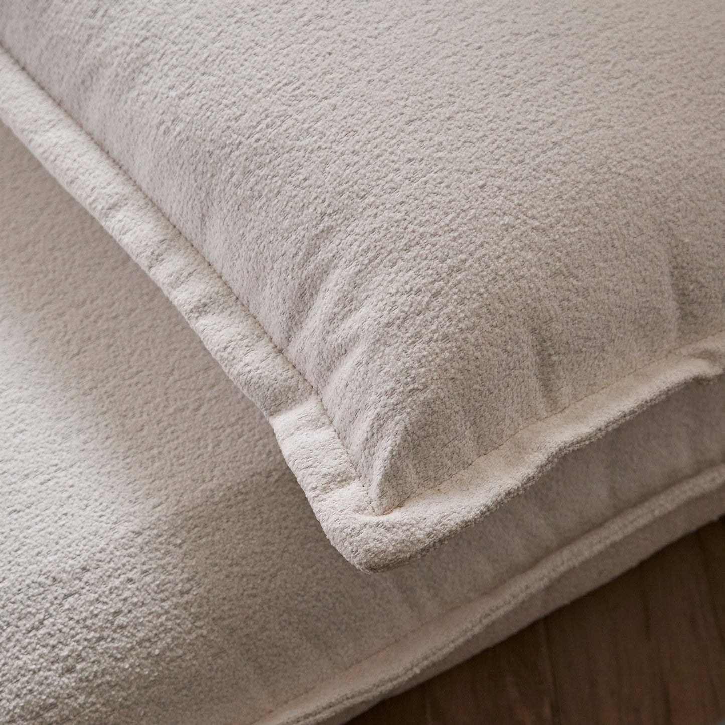 Harlow Single Sofa Bed - Chalk White Boucle - Laura James