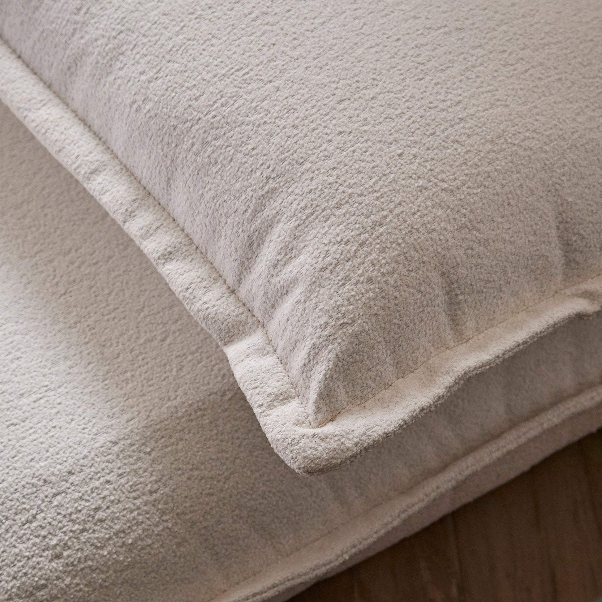 Harlow Single Sofa Bed - Chalk White Boucle - Laura James