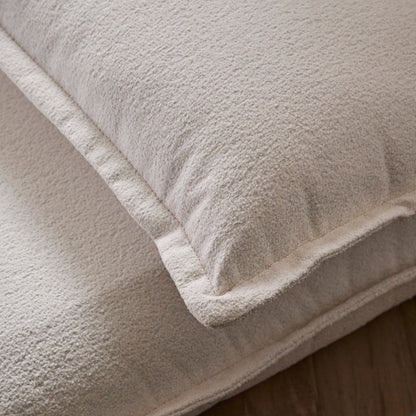 Harlow Single Sofa Bed - Chalk White Boucle - Laura James