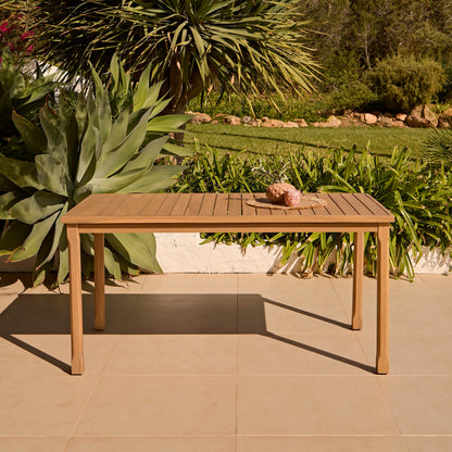 Harlyn 4 Seater Wooden Garden Dining Table - White Acacia - Laura James