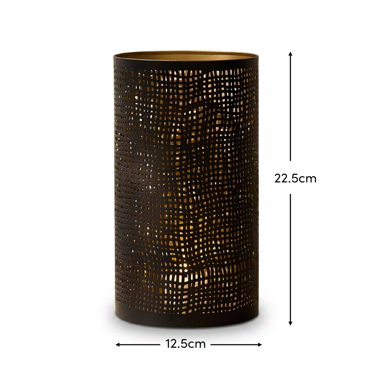 Herriard 22.5cm Metal Lantern - Bronze - Laura James 