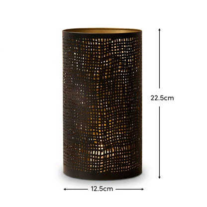 Herriard 22.5cm Metal Lantern - Bronze - Laura James 