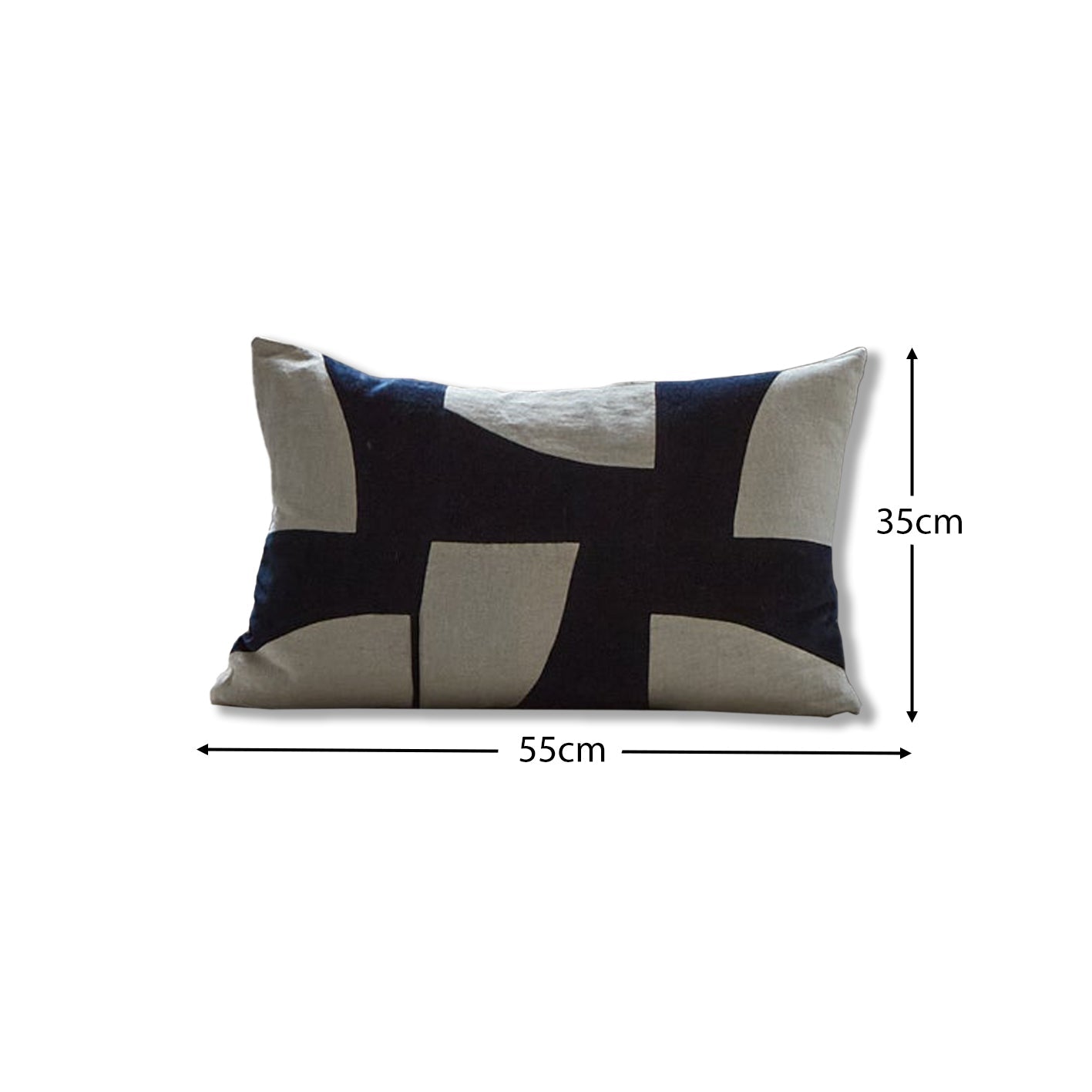 Holbeck Ink 35x55cm Abstract Cushion Cover - Laura James

