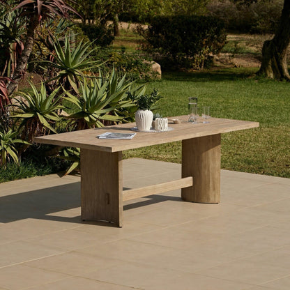 Imani 6 Seater Wooden Garden Dining Set with Imani Dining Chairs - 190cm - Laura James