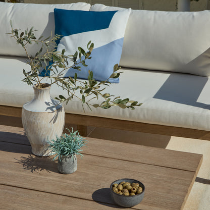 Imani 5 Seater Wooden Garden Corner Sofa with Coffee Table - Laura James