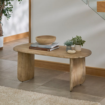 Imogen Chalked Mangowood Coffee Table - Laura James