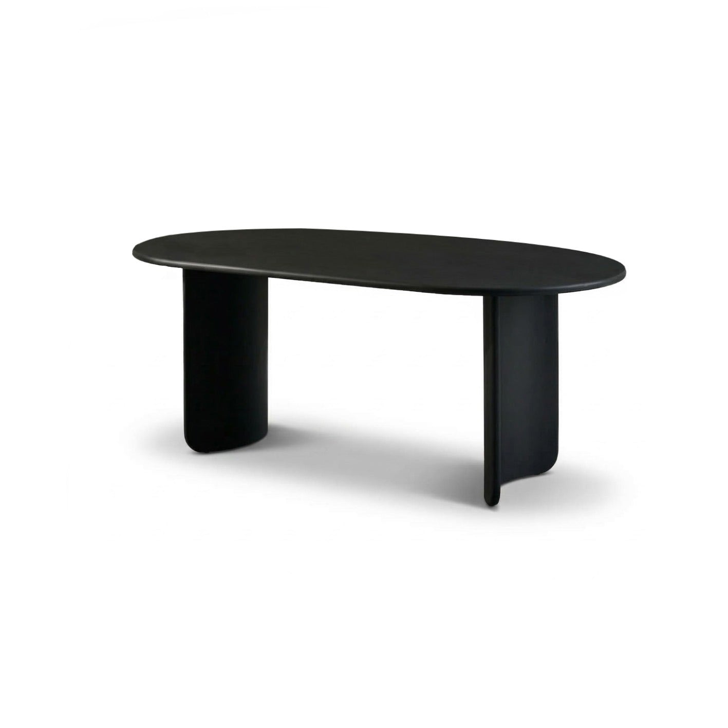 Imogen Jet Black Mango Wood Rectangular Dining Table - 190cm - Laura James