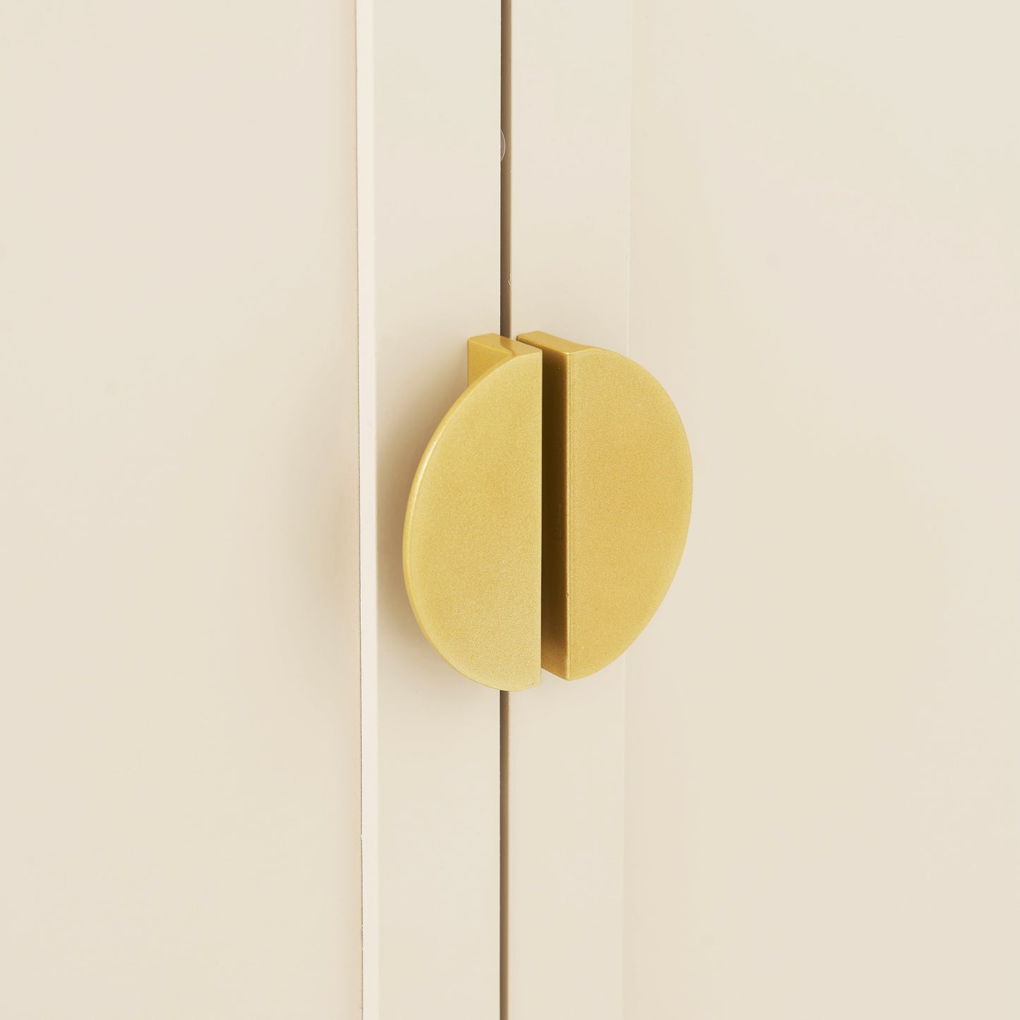 Ines 2 Door Sideboard - Taupe & Gold legs - Laura James 