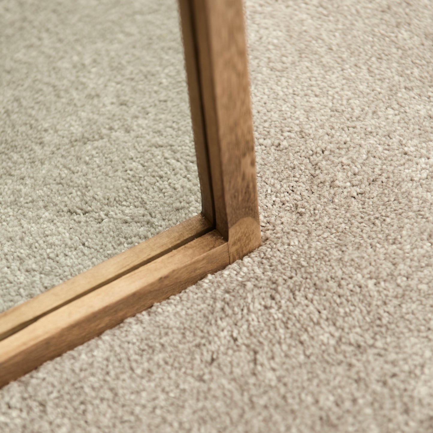 Ingham 140x140  Wooden Arch Mirror - Natural- Laura James 