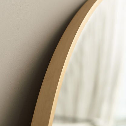 Ingham 180x90cm Full Length Arch Mirror -  Gold - Laura James 