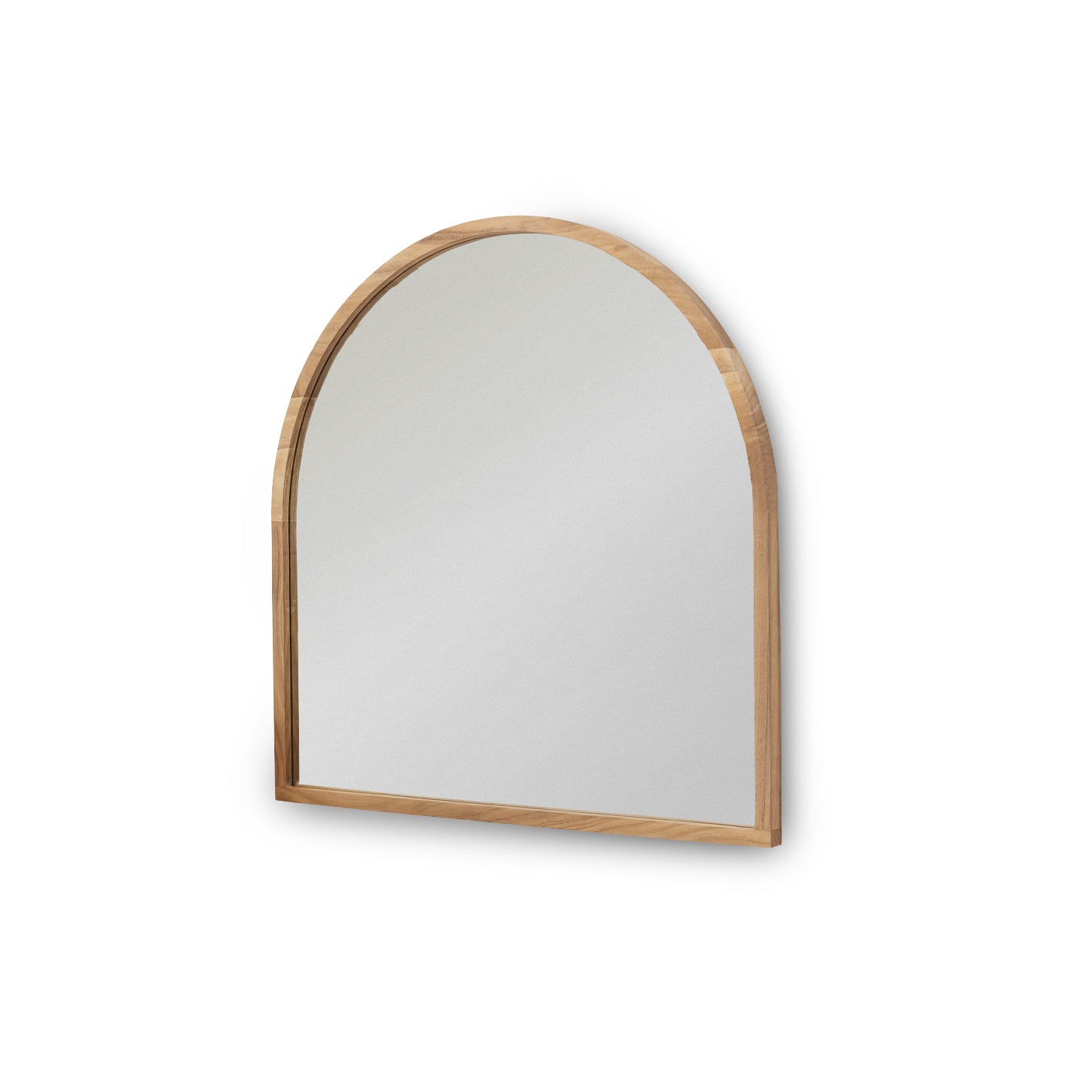 Ingham 70x70cm Wooden Arch Mirror - Natural - Laura James 