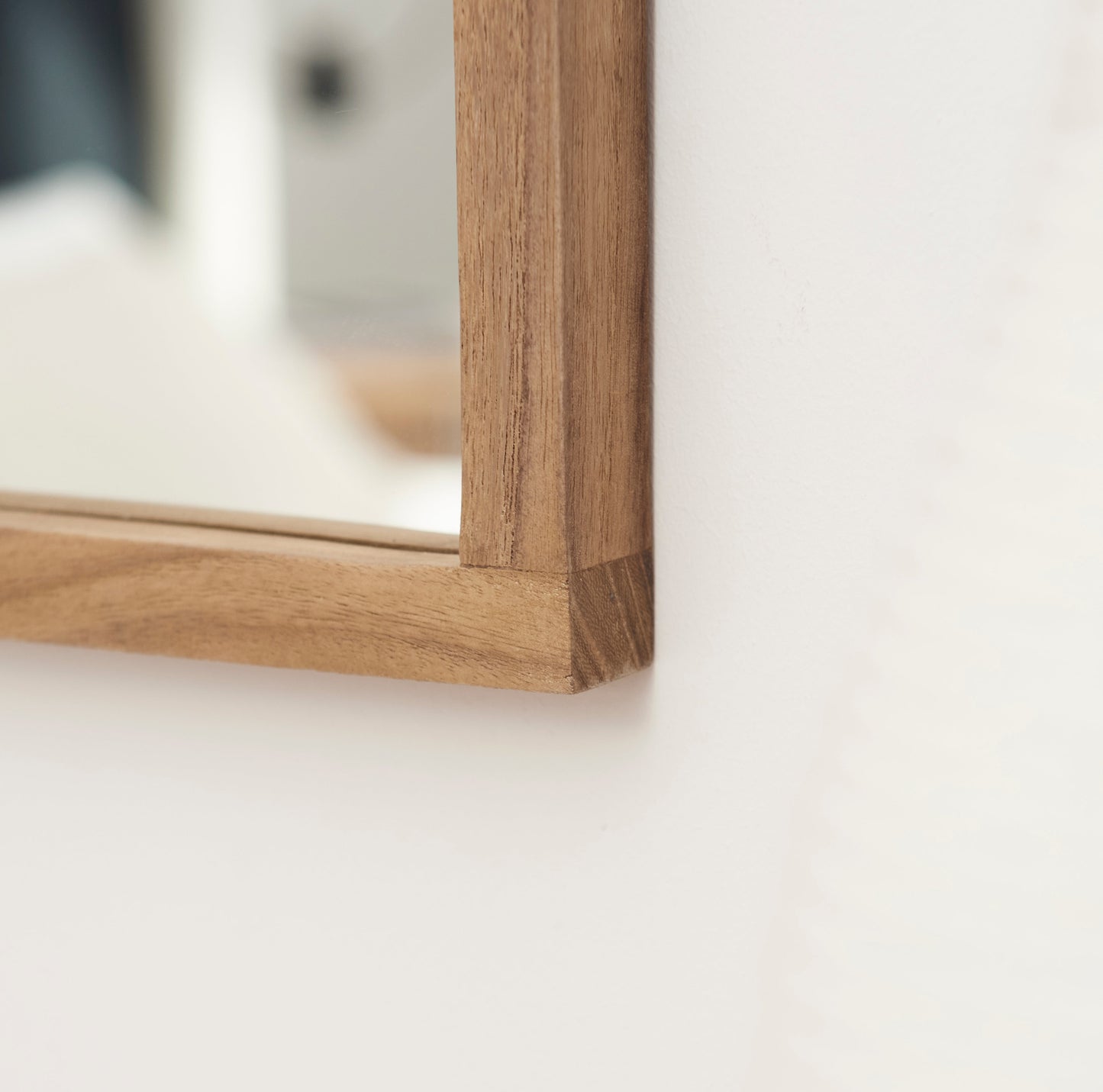 Ingham 70x70cm Wooden Arch Mirror - Natural - Laura James 