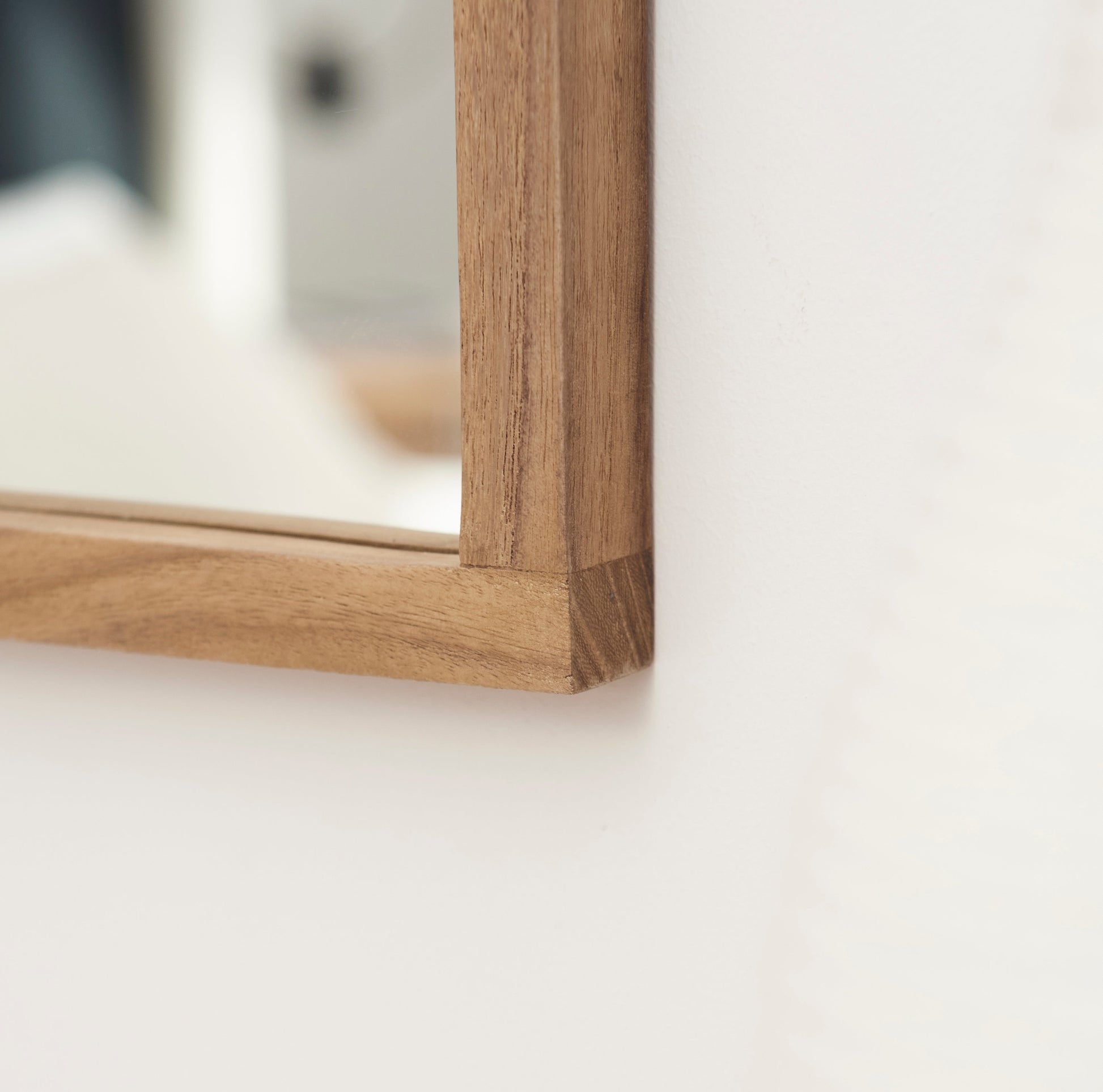 Ingham 70x70cm Wooden Arch Mirror - Natural - Laura James 
