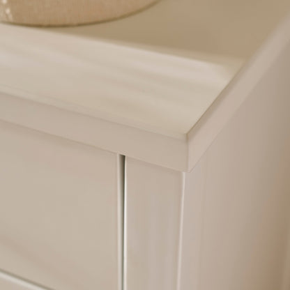 Ivy 4 Drawer Chest of Drawers - Ivory White - Laura James 