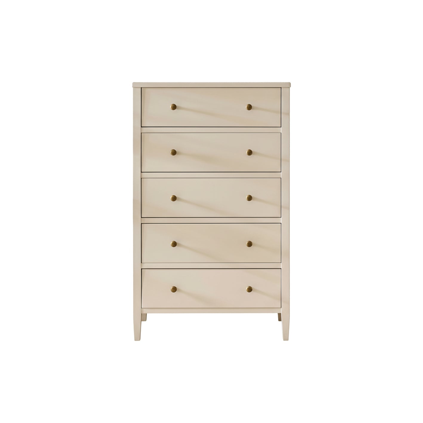 Ivy 5 Drawer Tall Chest of Drawers - Ivory White Laura James Ireland Ivy 5 Drawer Tall Chest of Drawers - Ivory White Laura James Ireland
