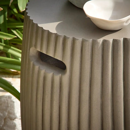 Jabari 35cm Side Table - Dark Grey

