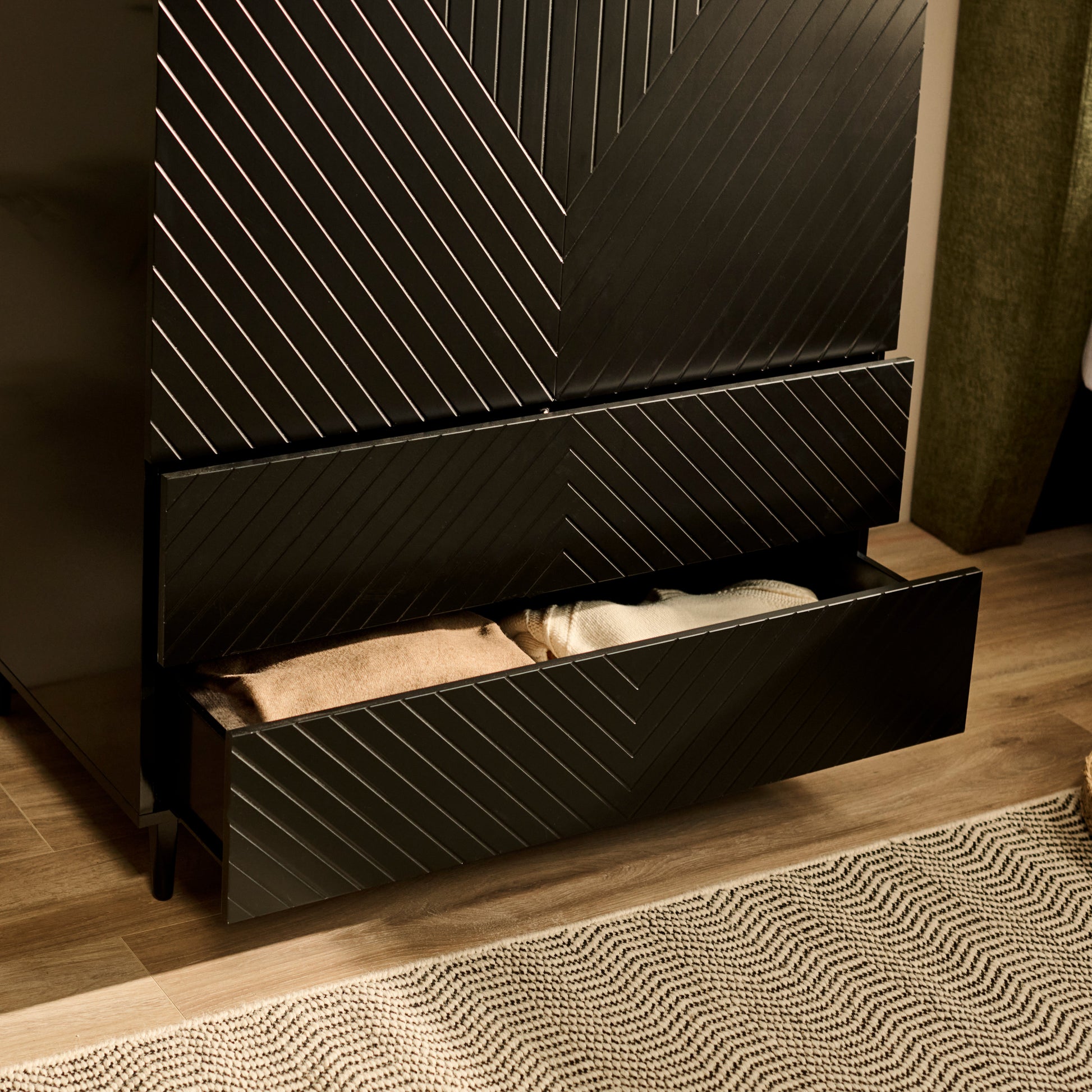 Jack Double Wardrobe - Black - Laura James