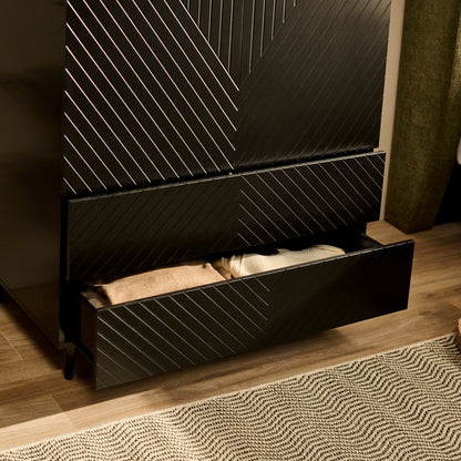 Jack Double Wardrobe - Black - Laura James