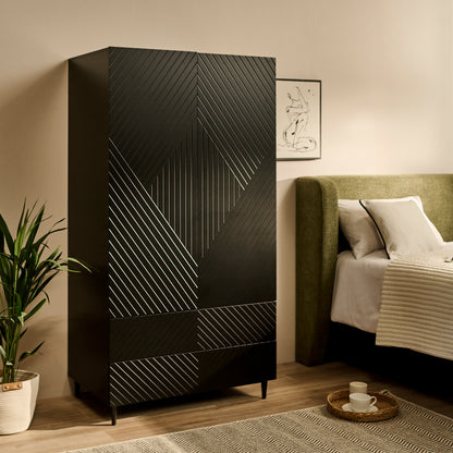 Jack Double Wardrobe - Black - Laura James