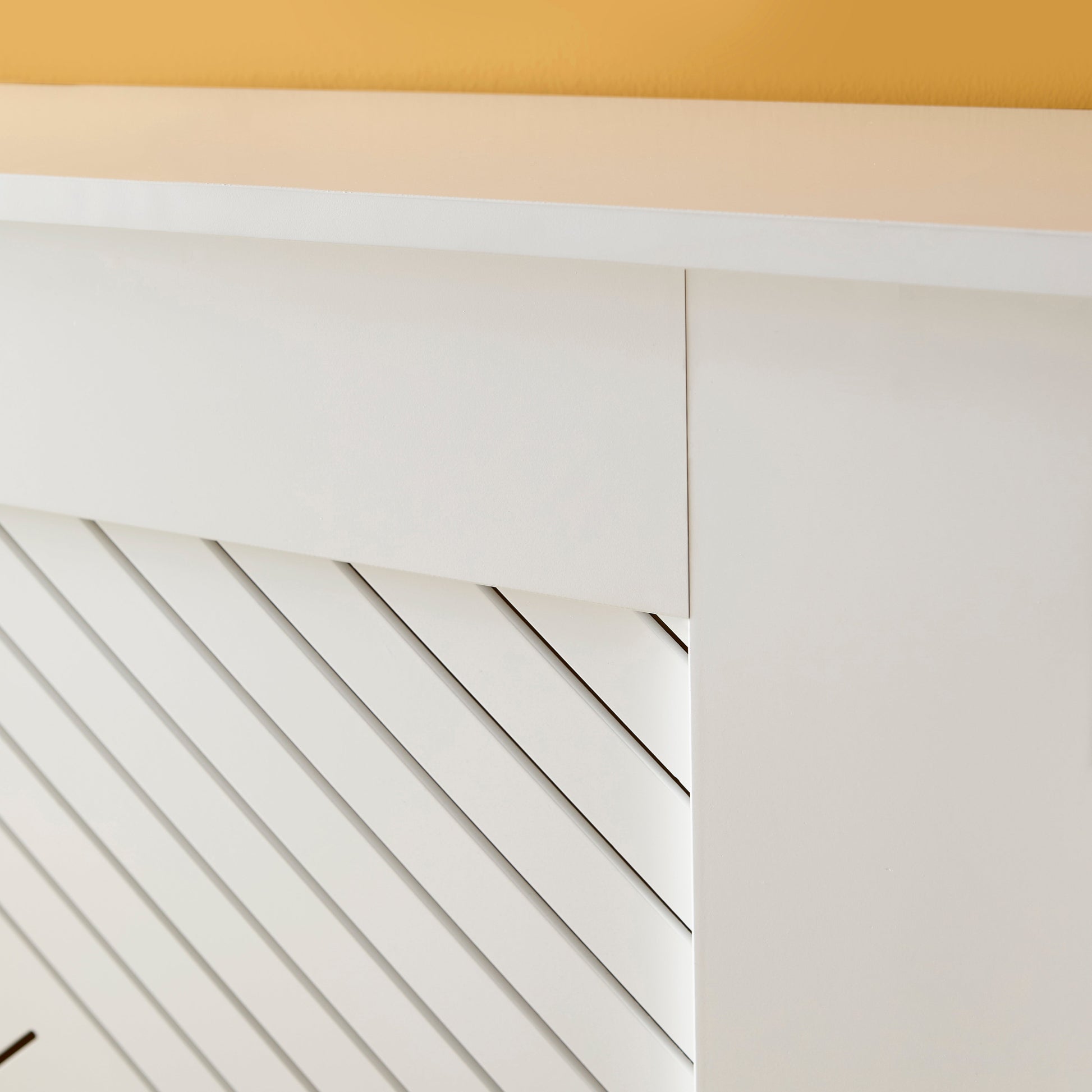 Jack Large Radiator Cover - White - Laura James