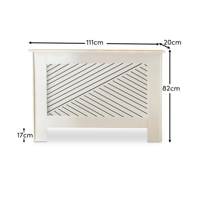 Jack Medium Radiator Cover - White - Laura James 