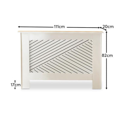 Jack Medium Radiator Cover - White - Laura James 
