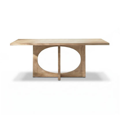 Jade 190cm Chalked Mango Wood Dining Table - Laura James