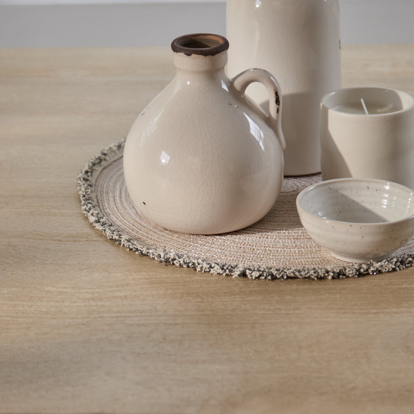 Jade 190cm Chalked Mango Wood Dining Table - Laura James