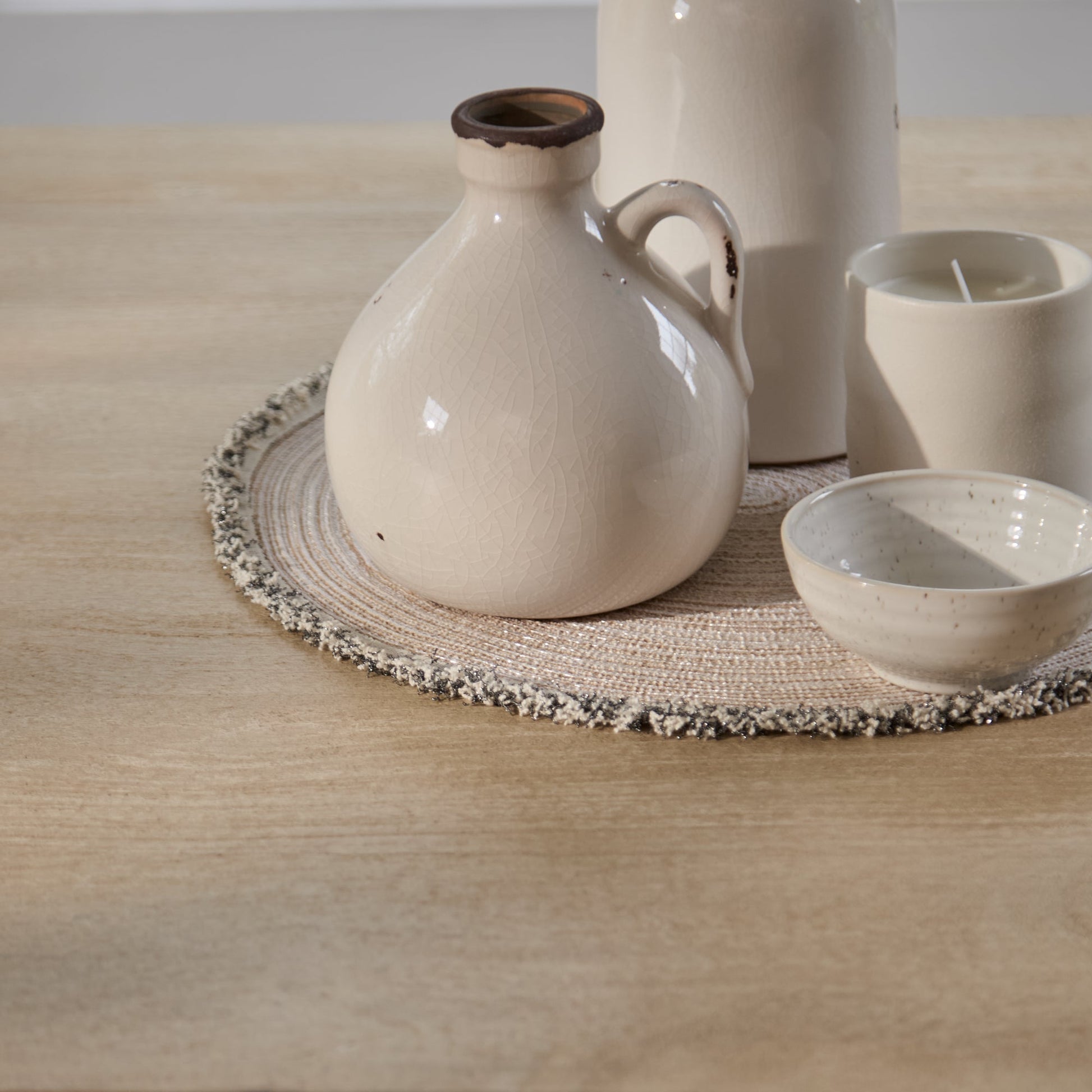 Jade 190cm Chalked Mango Wood Dining Table - Laura James