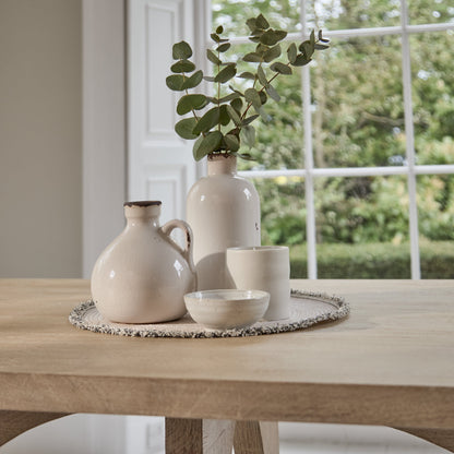 Jade 190cm Chalked Mango Wood Dining Table - Laura James