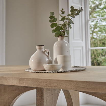 Jade 190cm Chalked Mango Wood Dining Table - Laura James