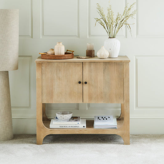 Jade 2 Door Sideboard - Chalked Mango Wood - Laura James