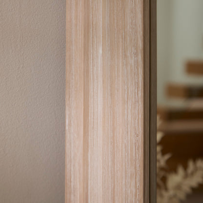 Kubu 180 x 80cm Wooden Arch Mirror - Whitewash - Laura James