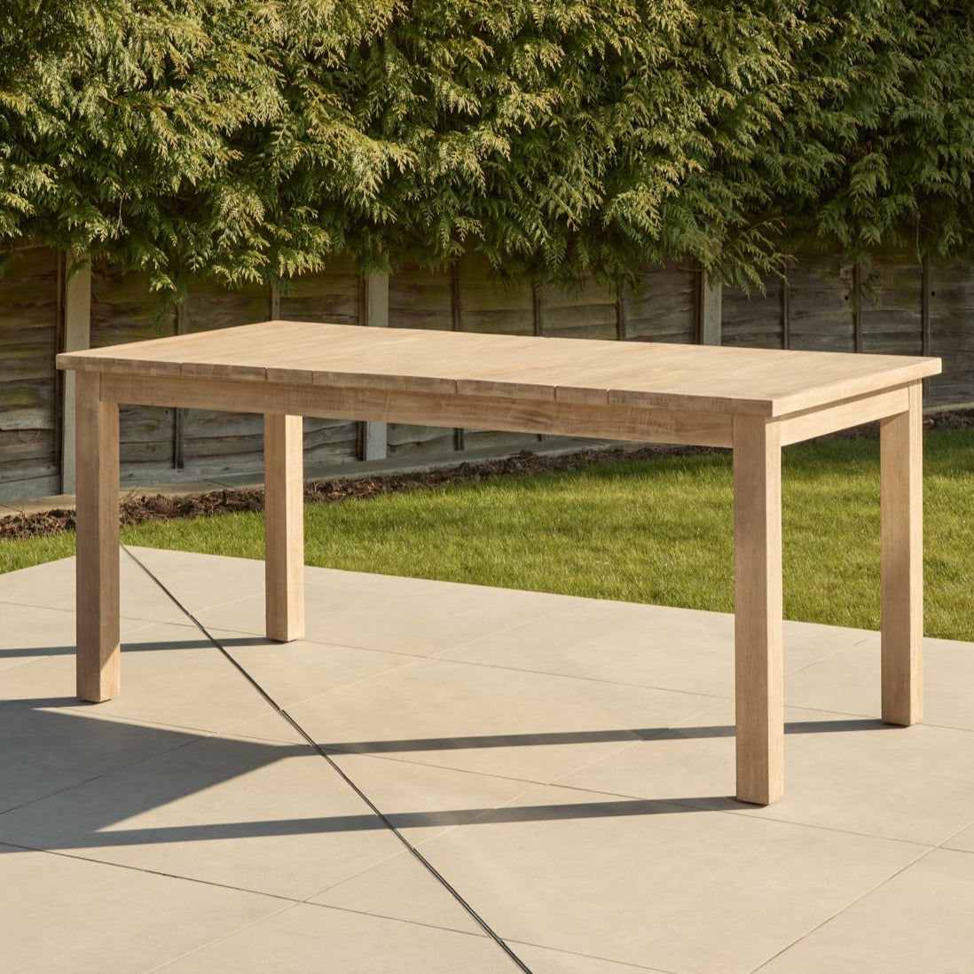 Kuro Wooden Garden Table - Brushed Light Acacia – Laura James Ireland