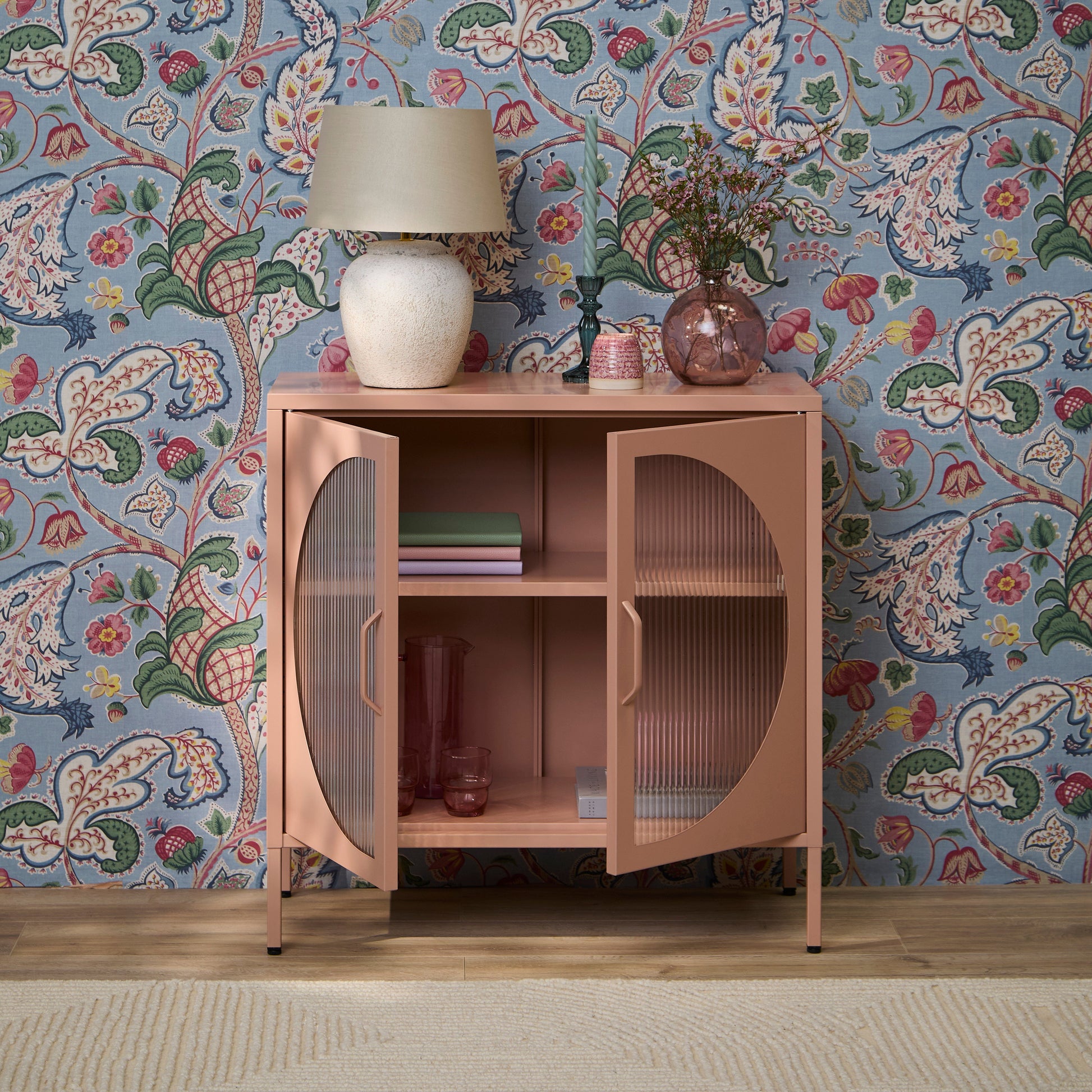 Conan 2 Door Sideboard - Blush Pink - Laura James