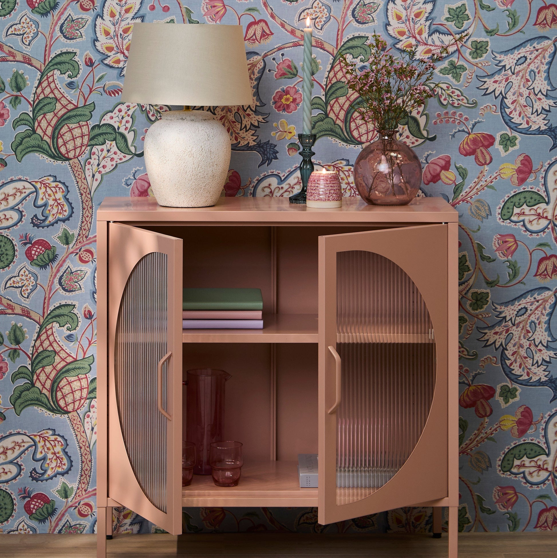 Conan 2 Door Sideboard - Blush Pink - Laura James