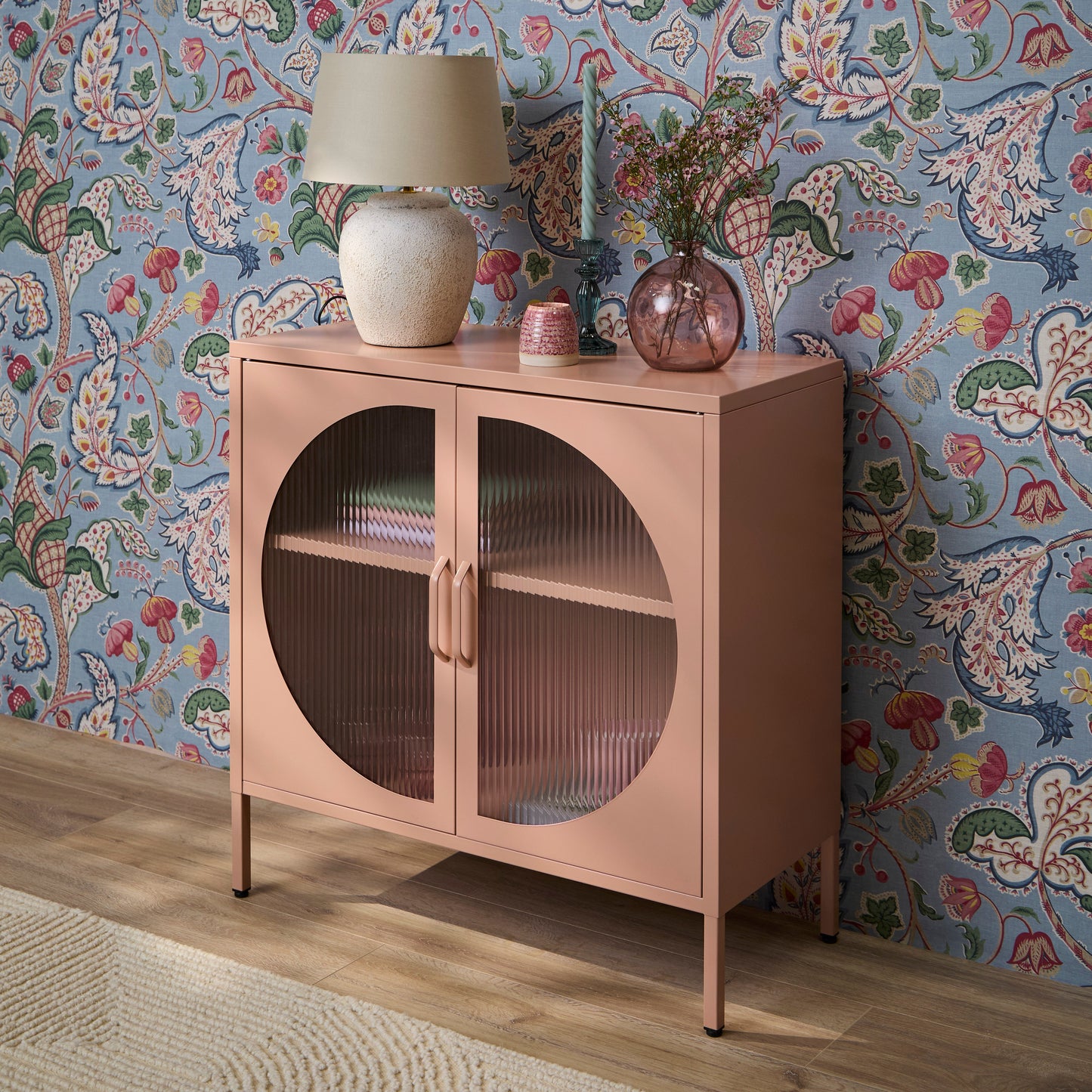 Conan 2 Door Sideboard - Blush Pink - Laura James
