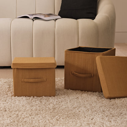 Cara 27.5cm Basket - Amber Yellow Geometric - Laura James 