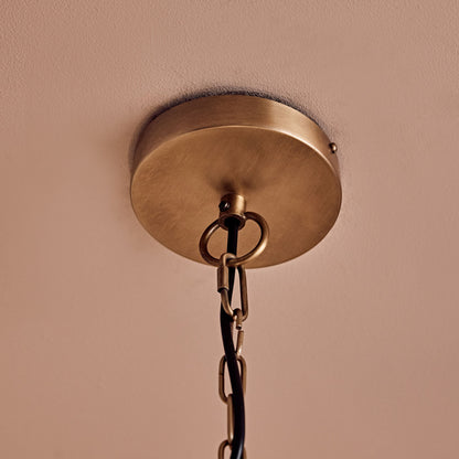 Lussington 89cm Glass Chandelier - Gold - Laura James 