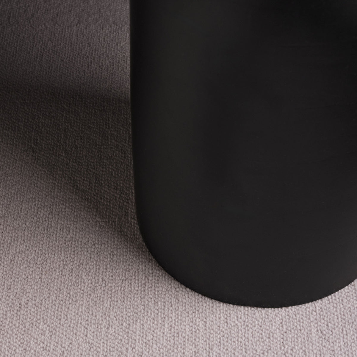 Sorrell Jet Black Mango Wood & White Marble Round Side Table - Laura James 