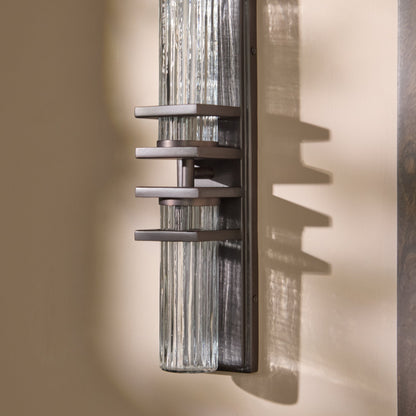 Boscastle 40cm IP44 Wall Light - Black Bronze - Laura James 