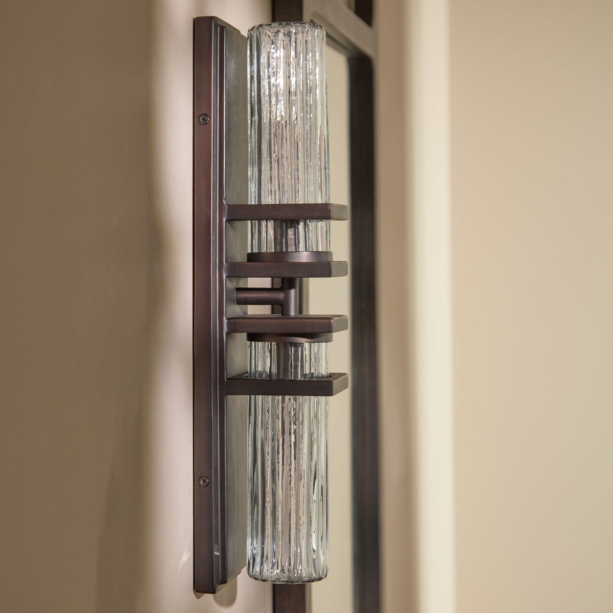 Boscastle 40cm IP44 Wall Light - Black Bronze - Laura James 