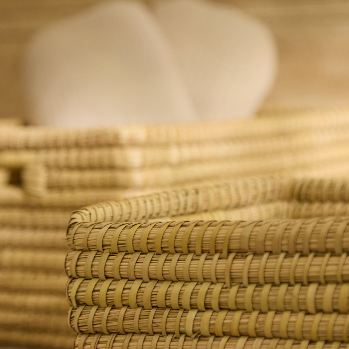 Kalna 40x30cm Rectangular Sea Grass Basket - Natural - Laura James 