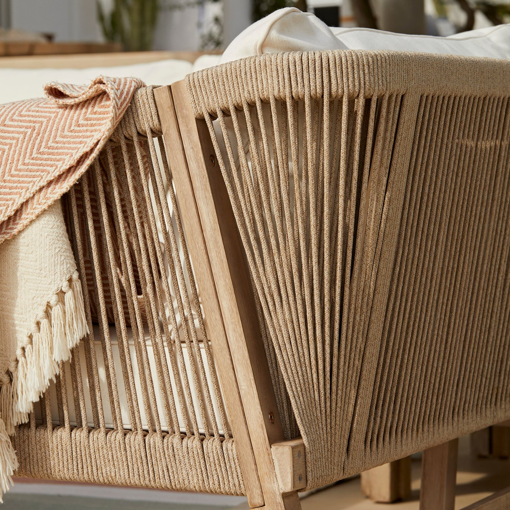 Shiro Wooden Garden Corner Dining Sofa Set - Laura James 