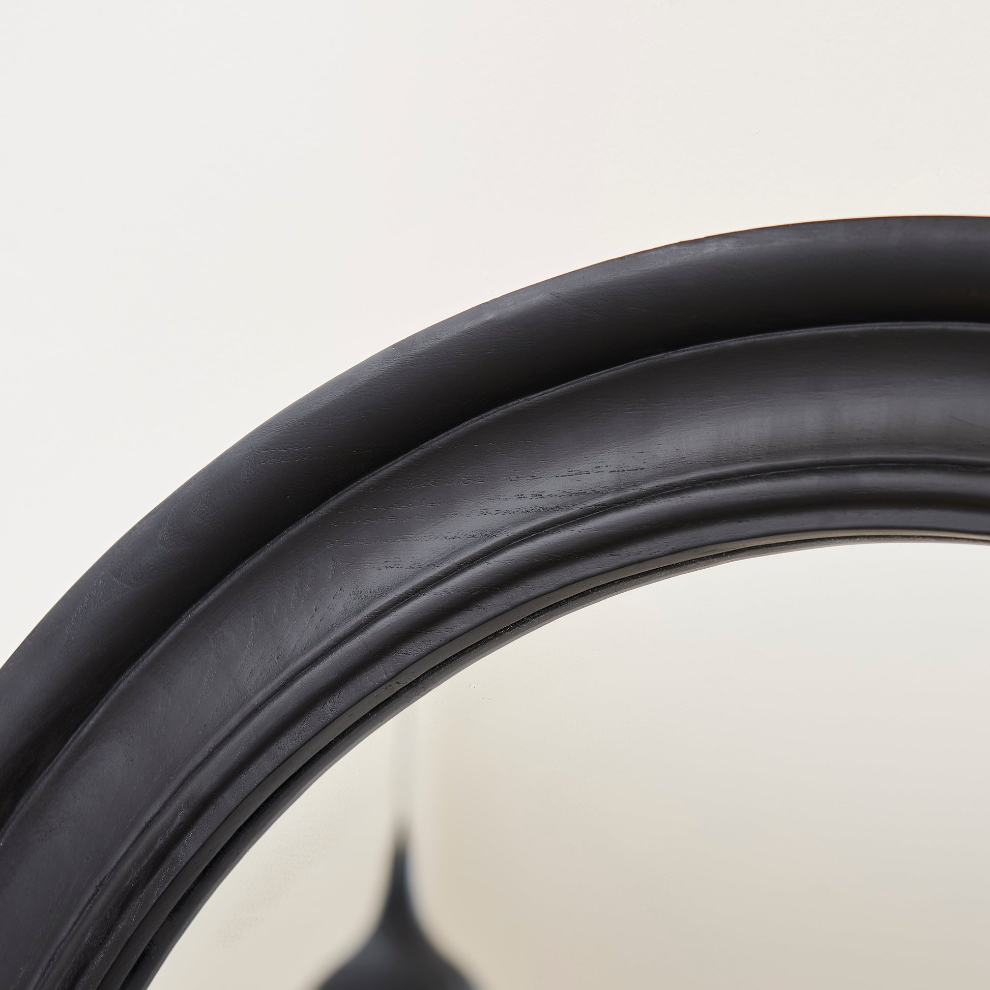 Langton 75cm Wooden Mirror - Black - Laura James 