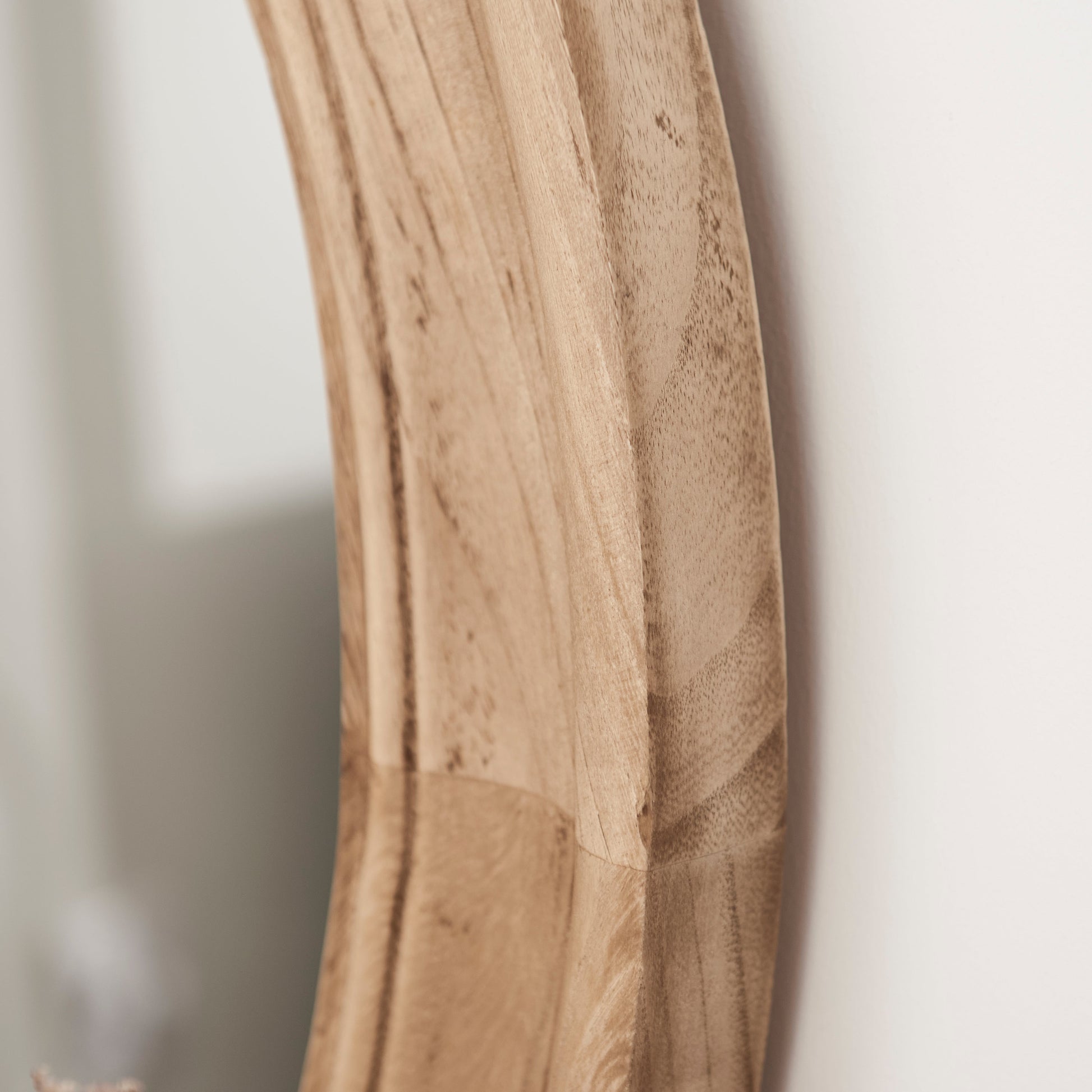 Langton 75cm Wooden Mirror - Natural - Laura James