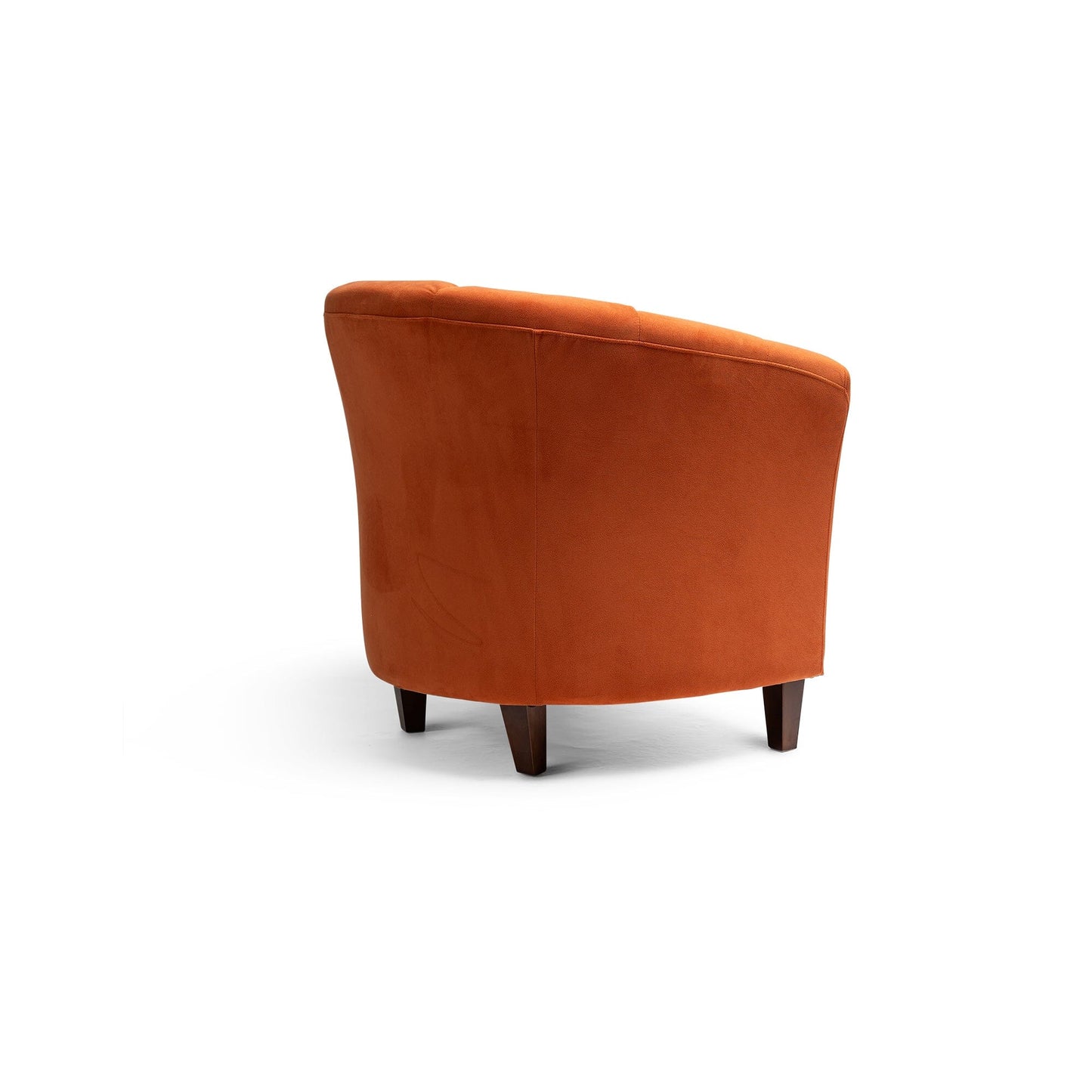 Florence Burnt Orange Armchair with Dark Oak Legs