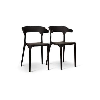 Finn dining chairs - set of 4 - black - Laura James