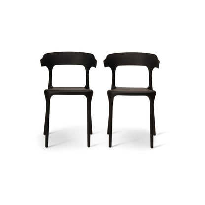 Finn dining chairs - set of 4 - black - Laura James